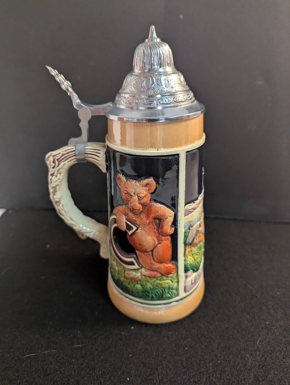 Vintage 1953 Eric P Mihan Cornell University Library Tower German Beer Stein